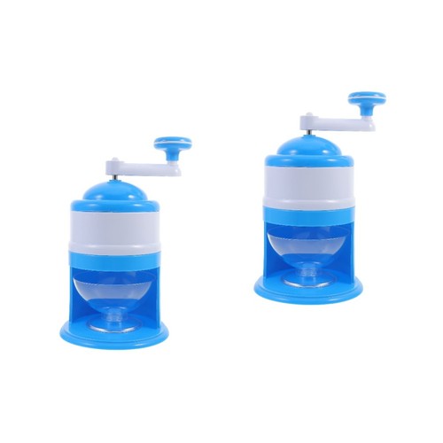 Blue portable ice crusher - ice,